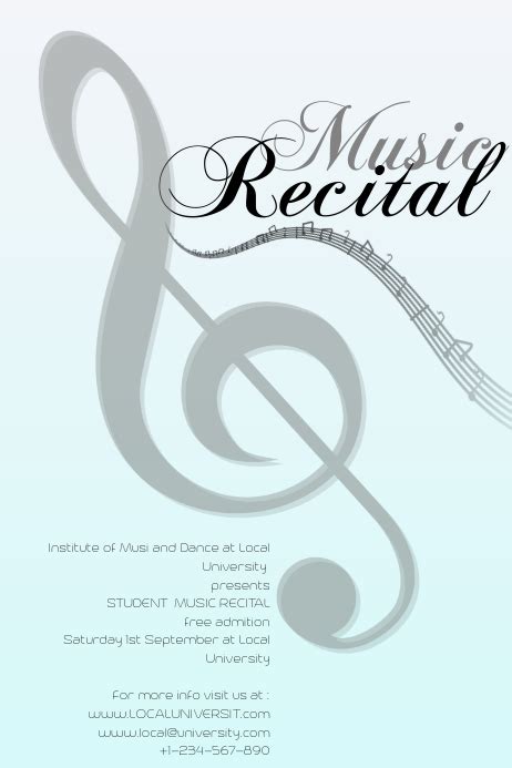 Recital Poster Template